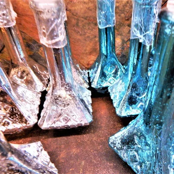 Blue Mercury Painted Decorative Bottles/Stoppers Choice 1 for $16 *** 2 for 20 - Picture 7 of 14